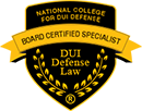 National College For DUI Defense Board Certified Specialist